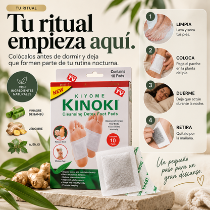 Parches Kinoki I Detox y Desinflamatorio I Compra 1 y Lleva 1 GRATIS