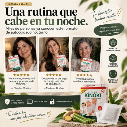 Parches Kinoki I Detox y Desinflamatorio I Compra 1 y Lleva 1 GRATIS