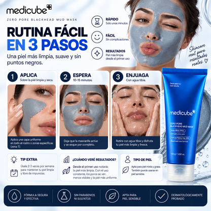 Mascarilla Zero Pore Azul Facia Medicube