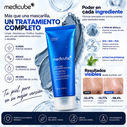 Mascarilla Zero Pore Azul Facia Medicube