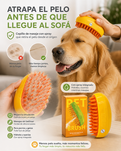 PawSpa l Cepillo de Masaje con Spray Paquete de 3 por el precio de 1